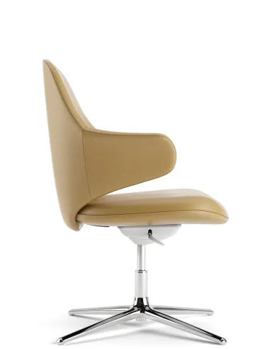 Конференц-крісло KRESLALUX AKIRA-V YELLOW, шкіряне - купити Київ, Дніпро, Одеса, Львів, Харків