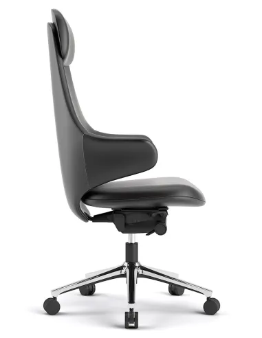 Крісло KRESLALUX AKIRA BLACK для керівника, шкіряне - купити Київ, Дніпро, Одеса, Львів, Харків