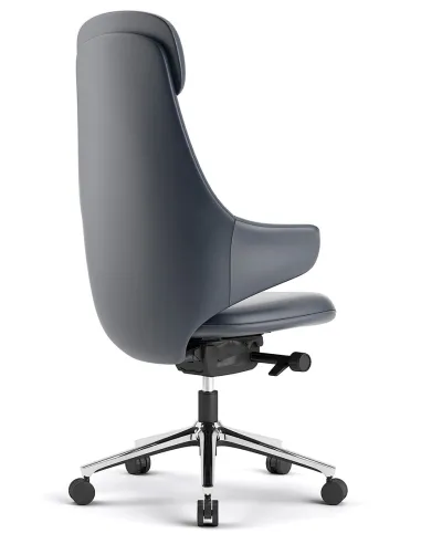 Кресло KRESLALUX AKIRA DARK BLUE для руководителя, кожаное - купить Киев, Днепр, Одесса, Львов, Харьков