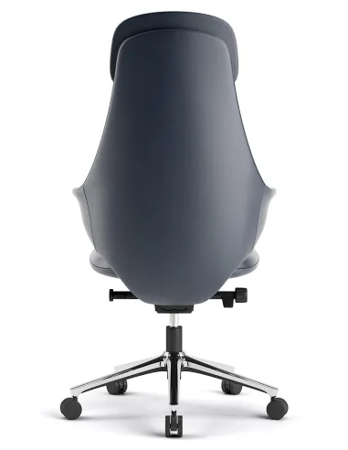 Кресло KRESLALUX AKIRA DARK BLUE для руководителя, кожаное - купить Киев, Днепр, Одесса, Львов, Харьков