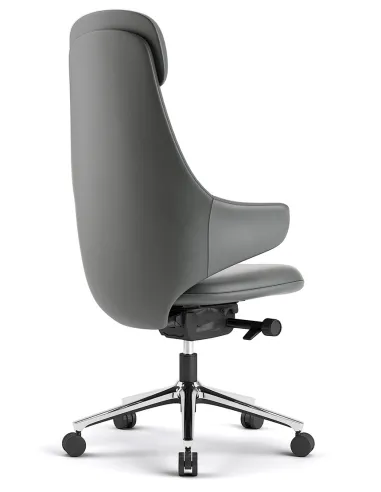 Крісло KRESLALUX AKIRA DARK GREY для керівника, шкіряне - купити Київ, Дніпро, Одеса, Львів, Харків