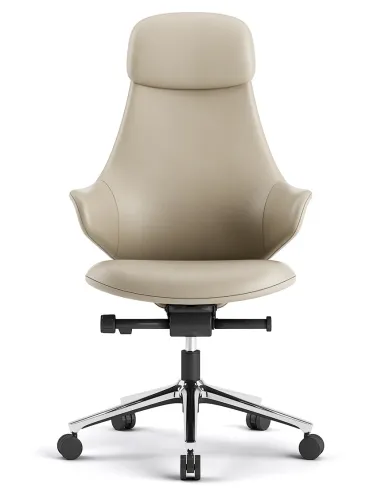 Кресло KRESLALUX AKIRA KHAKI для руководителя, кожаное - купить Киев, Днепр, Одесса, Львов, Харьков