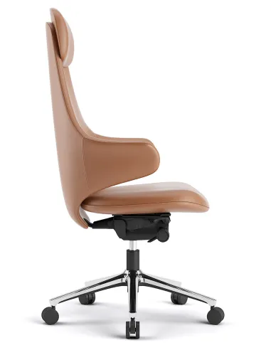 Кресло KRESLALUX AKIRA ORANGE для руководителя, кожаное - купить Киев, Днепр, Одесса, Львов, Харьков