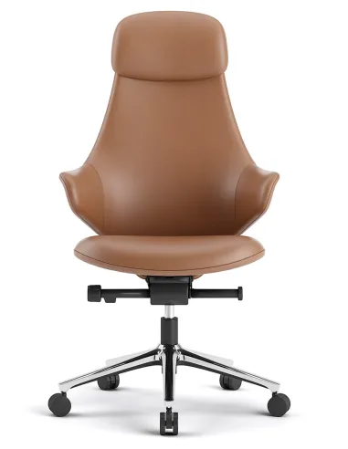 Крісло KRESLALUX AKIRA ORANGE для керівника, шкіряне - купити Київ, Дніпро, Одеса, Львів, Харків