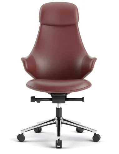 Кресло KRESLALUX AKIRA RED для руководителя, кожаное - купить Киев, Днепр, Одесса, Львов, Харьков