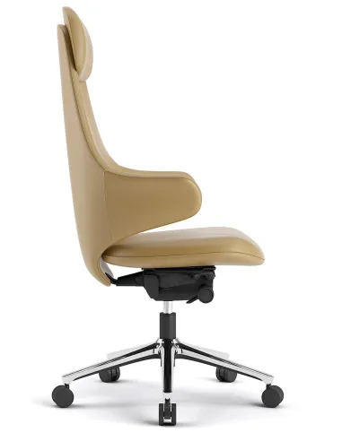 Кресло KRESLALUX AKIRA YELLOW для руководителя, кожаное - купить Киев, Днепр, Одеса, Львов, Харьков