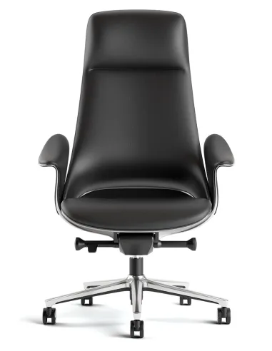 Кресло KRESLALUX PRIME-ON BLACK для руководителя, кожаное - купить Киев, Днепр, Одесса, Львов, Харьков