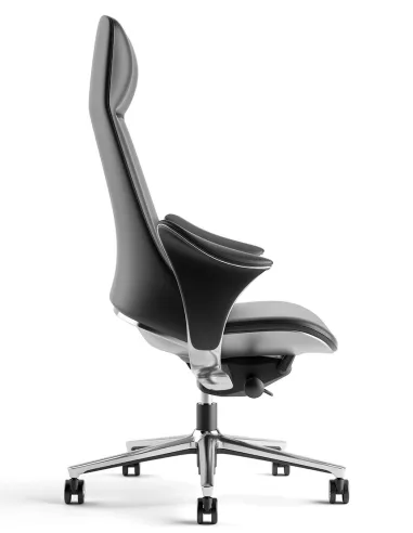 Кресло KRESLALUX PRIME-ON BLACK для руководителя, кожаное - купить Киев, Днепр, Одесса, Львов, Харьков