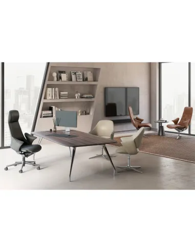 Кресло KRESLALUX PRIME-ON BLACK для руководителя, кожаное - купить Киев, Днепр, Одесса, Львов, Харьков