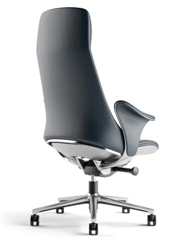 Крісло KRESLALUX PRIME-ON DARK BLUE для керівника, шкіряне - купити Київ,  Дніпро, Одеса, Львів, Харків