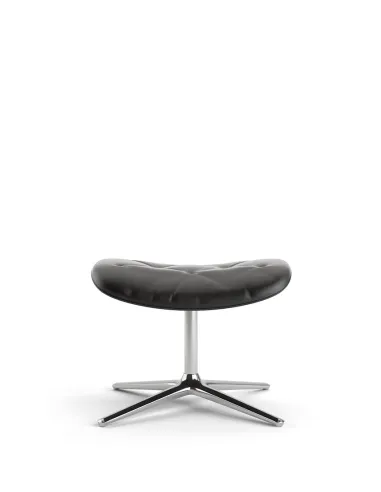 Лаунж-крісло KRESLALUX PRIME-ON-M BLACK, шкіряне - купити Київ, Дніпро, Одеса, Львів, Харків