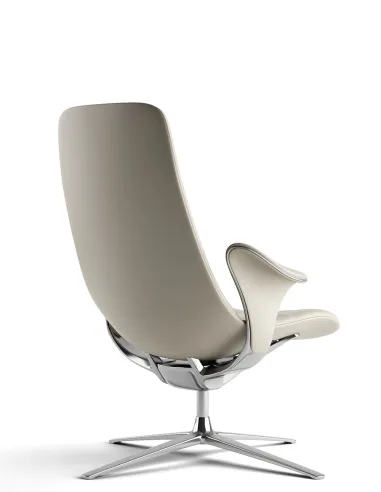 Лаунж-крісло KRESLALUX PRIME-ON-M KHAKI, шкіряне - купити Київ, Дніпро, Одеса, Львів, Харків