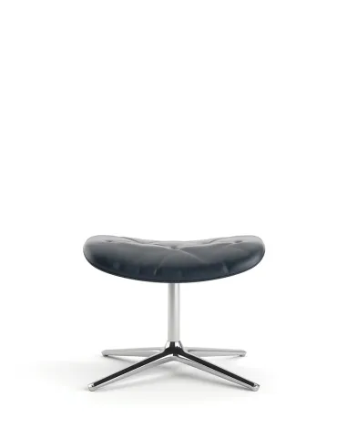 Лаунж-кресло KRESLALUX PRIME-ON-M DARK BLUE, кожаное - купить Киев, Днепр, Одесса, Львов, Харьков