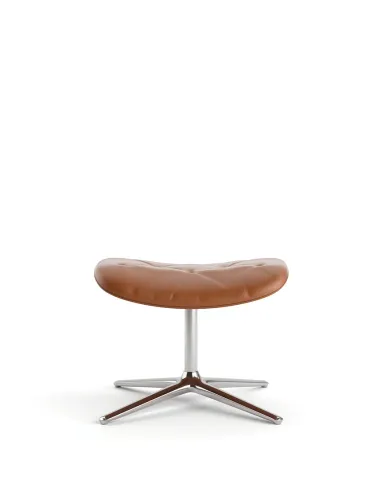 Лаунж-кресло KRESLALUX PRIME-ON-M ORANGE, кожаное - купить Киев, Днепр, Одесса, Львов, Харьков