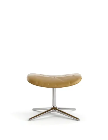 Лаунж-крісло KRESLALUX PRIME-ON-M YELLOW, шкіряне - купити Київ, Дніпро, Одеса, Львів, Харків