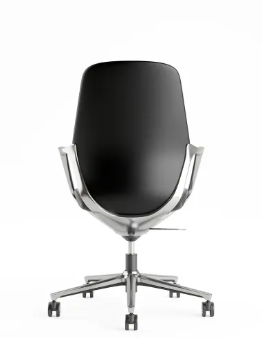 Кресло KRESLALUX VIVELLE BLACK, для посетителя, кожаное - купить Киев, Днепр, Одесса, Львов, Харьков