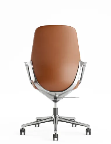 Кресло KRESLALUX VIVELLE ORANGE, для посетителя, кожаное - купить Киев, Днепр, Одеса, Львов, Харьков