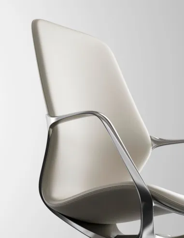 Кресло KRESLALUX VIVELLE RED, для посетителя, кожаное - купить Киев, Днепр, Одесса, Львов, Харьков