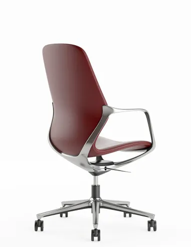 Кресло KRESLALUX VIVELLE RED, для посетителя, кожаное - купить Киев, Днепр, Одесса, Львов, Харьков