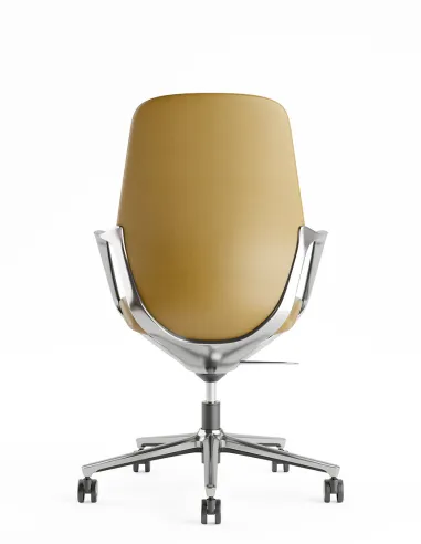 Кресло KRESLALUX VIVELLE YELLOW, для посетителя, кожаное - купить Киев, Днепр, Одесса, Львов, Харьков