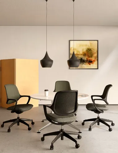 Крісло KRESLALUX NIRO-D01 BLACK, для відвідувача - купити Київ, Дніпро, Одеса, Львів, Харків