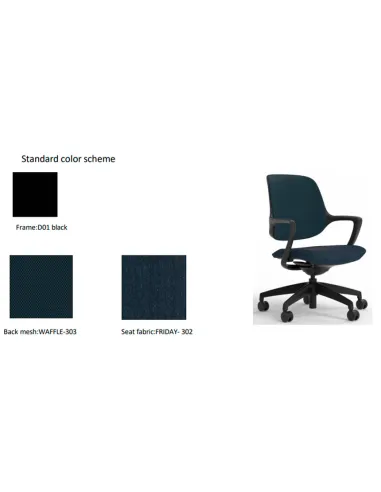 Кресло KRESLALUX NIRO-D01 BLACK, для посетителя- купить Киев, Днепр, Одесса, Львов, Харьков