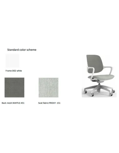 Кресло KRESLALUX NIRO-D02 WHITE, для посетителя - купить Киев, Днепр, Одесса, Львов, Харьков