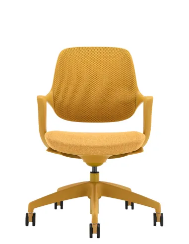 Крісло KRESLALUX NIRO-D37 YELLOW, для відвідувача - купити Київ, Дніпро, Одеса, Львів, Харків