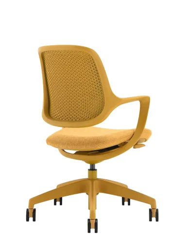 Крісло KRESLALUX NIRO-D37 YELLOW, для відвідувача - купити Київ, Дніпро, Одеса, Львів, Харків