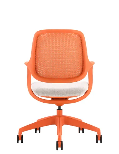 Кресло KRESLALUX NIRO-D38 ORANGE, для посетителя - купить Киев, Днепр, Одесса, Львов, Харьков