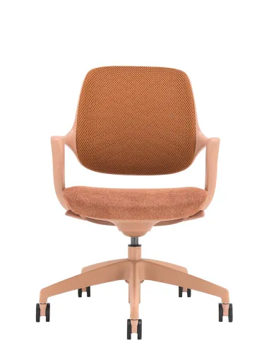 Кресло KRESLALUX NIRO-D39 MOCHA PEACH, для посетителя - купить Киев, Днепр, Одесса, Львов, Харьков