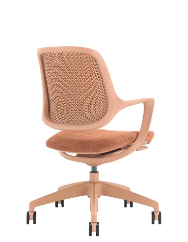 Кресло KRESLALUX NIRO-D39 MOCHA PEACH, для посетителя - купить Киев, Днепр, Одесса, Львов, Харьков