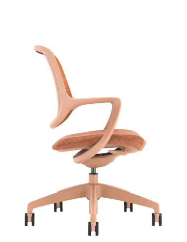 Кресло KRESLALUX NIRO-D39 MOCHA PEACH, для посетителя - купить Киев, Днепр, Одесса, Львов, Харьков