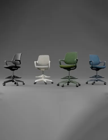 Барное кресло KRESLALUX BARSTOOL NIRO-D02 WHITE - купить Киев, Днепр, Одесса, Львов, Харьков