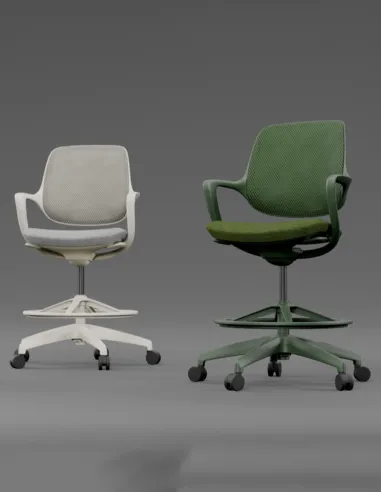 Барное кресло KRESLALUX BARSTOOL NIRO-D02 WHITE - купить Киев, Днепр, Одесса, Львов, Харьков