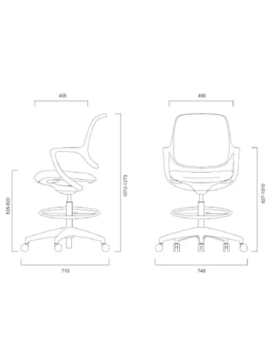 Барное кресло KRESLALUX BARSTOOL NIRO-D36 BLUE - купить Киев, Днепр, Одесса, Львов, Харьков