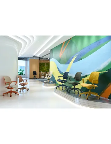 Кресло KRESLALUX NIRO-D38 ORANGE, для посетителя - купить Киев, Днепр, Одесса, Львов, Харьков