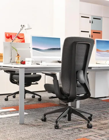 Кресло KRESLALUX NEZA BLACK/GREY - купить Киев, Днепр, Одесса, Львов, Харьков