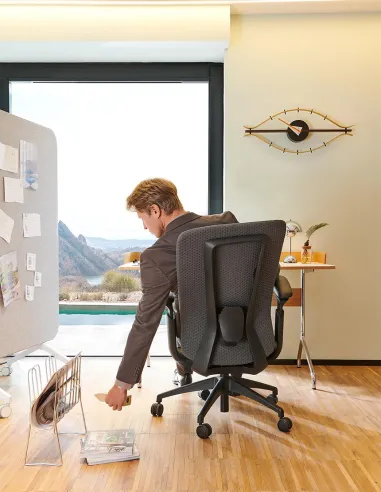 Кресло KRESLALUX NEZA BLACK/GREY - купить Киев, Днепр, Одесса, Львов, Харьков