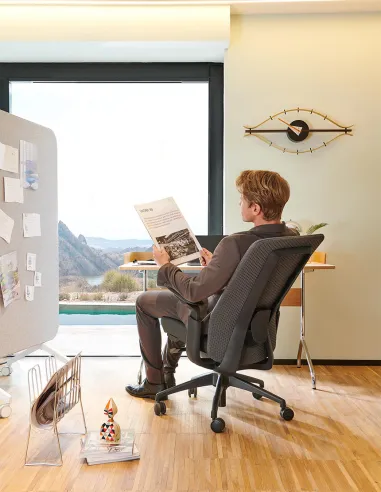 Крісло KRESLALUX NEZA BLACK/GRE - купити Київ, Дніпро, Одеса, Львів, Харків