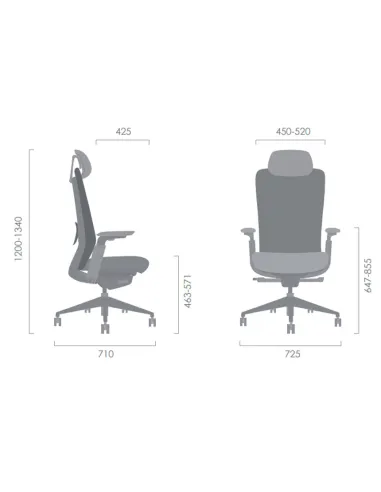 Крісло KRESLALUX NEZA GREEN/GREY - купити Київ, Дніпро, Одеса, Львів, Харків