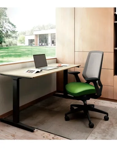 Кресло OKAMURA ABILIS CB LIME GREEN для оператора - купить Киев, Днепр, Одесса, Львов, Харьков