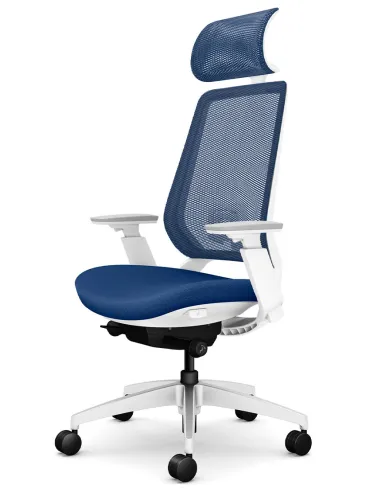 Кресло OKAMURA ABILIS FB MEDIUM BLUE для оператора - купить Киев, Днепр, Одесса, Львов, Харьков