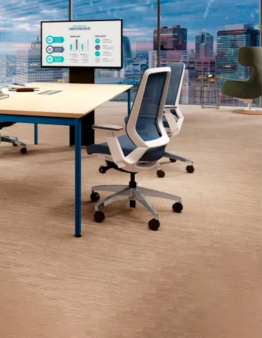 Крісло OKAMURA ABILIS FB MEDIUM BLUE для оператора - купити Київ, Дніпро, Одеса, Львів, Харків