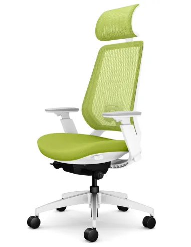 Крісло OKAMURA ABILIS FB LIME GREEN для оператора - купити Київ, Дніпро, Одеса, Львів, Харків
