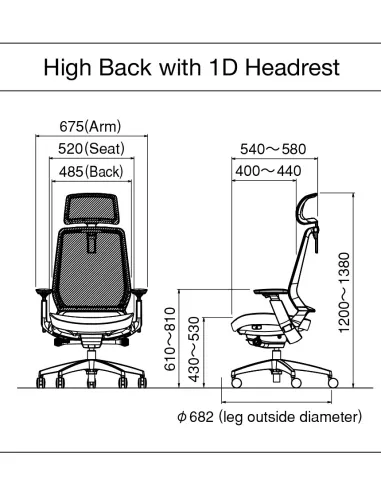 Кресло OKAMURA ABILIS FB LIME GREEN для оператора - купить Киев, Днепр, Одесса, Львов, Харьков