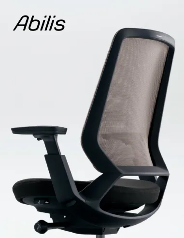 Кресло OKAMURA ABILIS CF ALL BLACK для оператора - купить Киев, Днепр, Одесса, Львов, Харьков