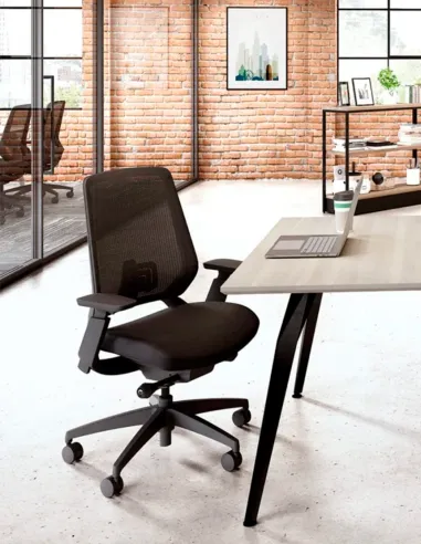 Крісло OKAMURA ABILIS CF ALL BLACK для оператора - купити Київ, Дніпро, Одеса, Львів, Харків