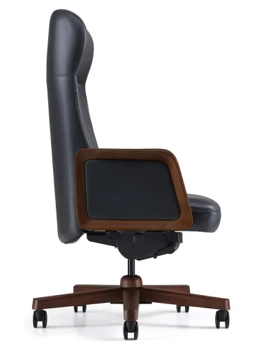 Крісло KRESLALUX A2560 BLACK для керівника, шкіряне - купити Київ, Дніпро, Одеса, Львів, Харків