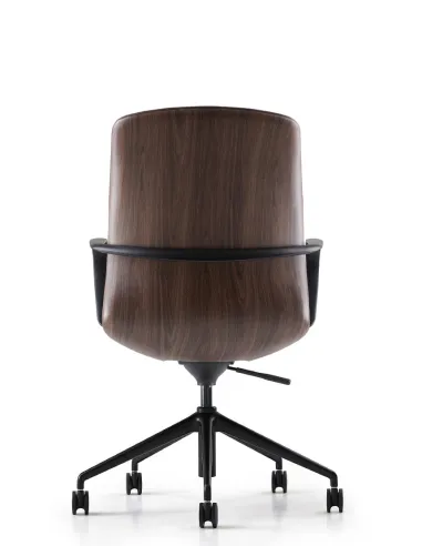 Конференц-кресло KRESLALUX FK016-B12 BROWN, кожаное - купить Киев, Днепр, Одесса, Львов, Харьков